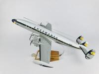 LUFTHANSA: A 1:65 scale (49cm long) 'Constellation Super - G' wooden model, registration 'D-ALAP', with radio aerials. - 2