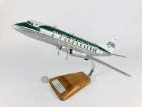 AER LINGUS: A 1:60 scale (40cm long) Irish International Airlines, 'Vickers Viscount 808' wooden model, registration 'EI-AKK'.