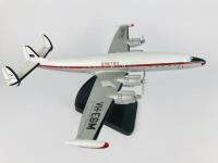 QANTAS: A 1:90 scale (40cm long) 'Lockheed Super Constellation' wooden model, registration 'VH-EBM' - 2