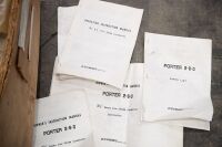 PORTER 2-6-0: A box of unmachined parts believed to belong to an O.S. Engines Porter 2-6-0 3 1/2 inch gauge live steam locomotive kit, includes several instructional guides also - 3