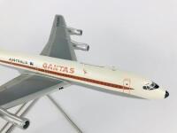 QANTAS: A 1:20 scale (37cm long) Boeing 707 V-Jet wooden model, registration 'VH-EAJ' - 3