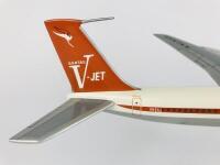 QANTAS: A 1:20 scale (37cm long) Boeing 707 V-Jet wooden model, registration 'VH-EAJ' - 4