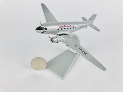 CATHAY PACIFIC DC3: A 1:140 scale (14cm long) McDonnell Douglas DC3, metal model, registration 'VR-HDB'.