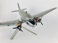 QANTAS DC3: A 1:50 scale (40cm long) Qantas Empire Airways wooden model, registration 'VH-AII'. - 3