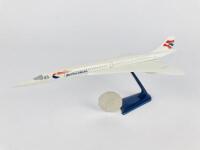 CONCORDE: A 1:250 scale (25cm long) British Airways, plastic model with old livery.