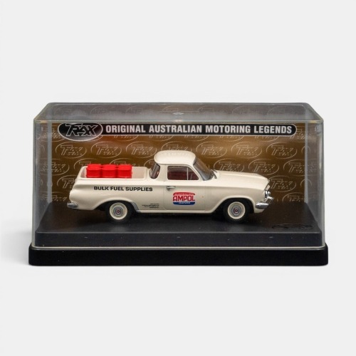 EJ HOLDEN: A Trax 1:43 scale Holden EJ utility model, finished in beige paintwork bearing the Ampol livery, part of the Aussie oil series collection, model number TR52C