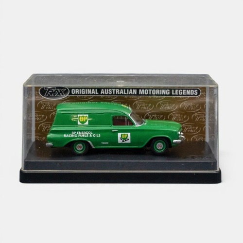 EJ HOLDEN: A Trax 1:43 scale Holden EJ panel van model, bearing the BP energol livery, part of the Aussie oil series collection, model number TR53B, in original box