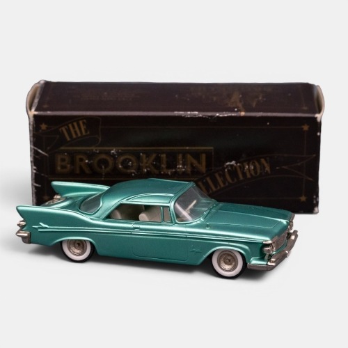 IMPERIAL: A 1:43 scale Brooklin collection 1961 Imperial Southampton customs coupe model, a white metal model, model number BRK 67, made in England, in all original packaging