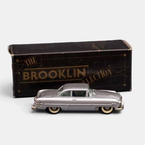 HUDSON: A 1:43 scale Brooklin collection 1954 Hudson Italia coupe model, a white metal model, model number BRK 49, made in England, in all original packaging
