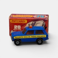 POLICE: A Matchbox Rola-matics police patrol model, in the securite-rally Paris-Dakar 81 livery, model number 20