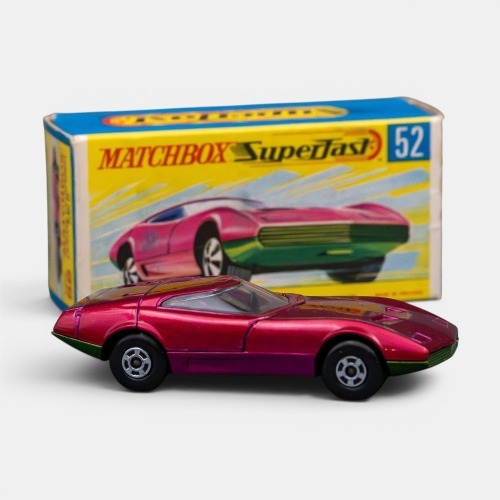 DODGE: A Matchbox Superfast Dodge Charger Mk III model, model number 52, made in England, in all original packaging