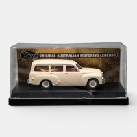 FJ HOLDEN: A Trax 1:43 scale Holden FJ station model, finished in cream paintwork, model number TR65