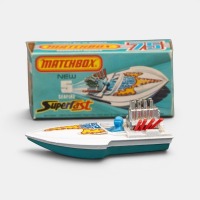SEAFIRE: A Matchbox Superfast Seafire boat model, finished in white paintwork, all decals still intact, model number 5, made in England