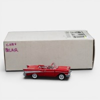 CHEVROLET: A 1:43 scale Franklin Mint model, a 1957 Chevrolet Bel Air convertible in red, model number B11UK09