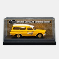 EH HOLDEN: A Trax 1:43 scale Holden EH panel van model, finished in yellow paintwork with the RACQ centenary edition livery, model number TR55C