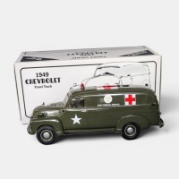 CHEVROLET: A 1:34 scale First Gear model, a 1949 Chevrolet panel truck, finished in US Army medical service livery, model number 19-1388