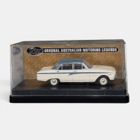 FORD XK: A Trax 1:43 scale Ford XK Falcon sedan, finished in blue over white paintwork, model number TR26K