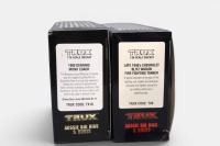 DENNING: A pair of Trux scale models, a 1:76 scale 1980 Denning Mono coach in Driver bus lines livery, model number TX16, also a 1:50 scale 1940's Chevrolet Blitz fire fighting tanker, model number TX8 - 2