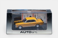 FORD: An Autoart 1:43 scale Ford Falcon XY GTHO in yellow ochre colour, model No.52710, limited edition, numbered 3685/5000, in original box