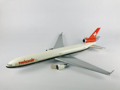 SWISSAIR: A 1:100 scale (60cm long) 'McDonnell Douglas DC10' plastic model.