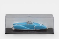 DELAHAYE: A Spark 1:43 scale 1949 Delahaye 175 Saoutchik number S2708, in blue paintwork in acrylic case