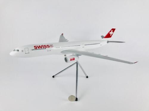 SWISSAIR AIRBUS A340: A 1:130 scale (60cm long) Lupa brand wooden model