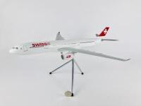 SWISSAIR AIRBUS A340: A 1:130 scale (60cm long) Lupa brand wooden model
