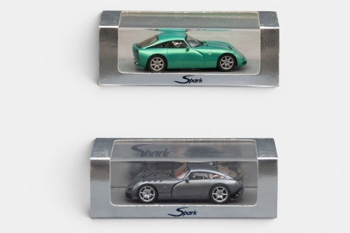 TVR: Two Spark 1:43 scale TVR models in original boxes