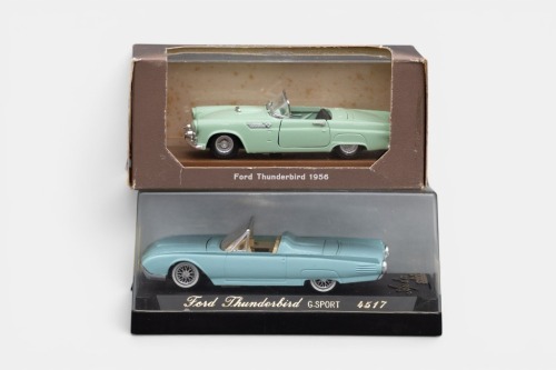 FORD THUNDERBIRD: Two Ford Thunderbird 1:43 scale models in original packaging
