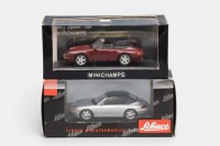 PORSCHE: Two Porsche 1:43 scale models in original boxes