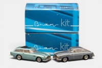ASTON MARTIN: Two ABC Brianza kit form completed Aston Martin 1:43 scale models in boxes