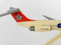 EDELWEISS MD80: 1:200 scale (23cm long) plastic model, registration "HB-IKM' - 4