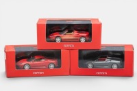 FERRARI: Three IXO Models Ferrari 1:43 scale, official Ferrari product models in original boxes