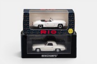 MERCEDES: Two Mercedes-Benz 190SL 1:43 scale models in original boxes