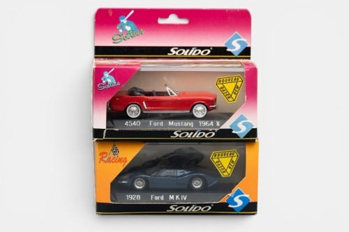 FORD: Two Solido 1:43 scale Ford models in original boxes