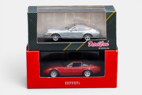 493 · FERRARI 365: Two Ferrari 365 1:43 scale models in original boxes