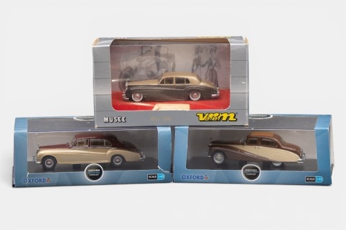 ROLLS-ROYCE: Three Rolls-Royce 1:43 scale models in original boxes