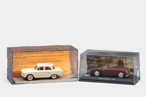 SIMCA: Two Simca 1:43 scale models