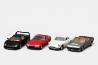 FERRARI: Four unboxed 1:43 scale Ferrari models