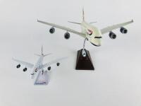 BRITISH AIRWAYS AIRBUS A380: 2 models (longest 38cm): A 1:200 scale resin, registration 'G-XLEA' and A 1:500 scale metal model, registration 'G-XLEA' - 3