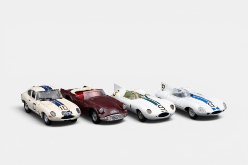JAGUAR: Four unboxed 1:43 scale Jaguar models