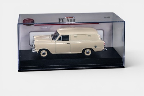 FC HOLDEN: A Trax 1:43 scale Holden FC panel van model, finished in cream paintwork, model number TR93B