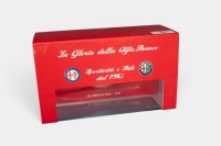 ALFA ROMEO: A 1:43 scale Minichamps 1938 Alfa Romeo 8C 2900 B Le Mans model, the number 19 Sommer - Biondetti race car, finished in dark red paintwork, in a special unique Alfa Romeo sleeve, limited edition 4004 pieces, model number 403 120473 - 2