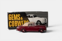 ALVIS: A 1:43 scale Gems & Cobwebs 1966 Alvis TF21 model, a white metal model finished in maroon paintwork with a fawn hood, model number GC1, made in England - 2