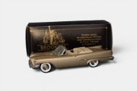 CHRYSLER: A 1:43 scale Brooklin collection 1959 Chrysler 300E convertible model, a white metal model finished in gold paintwork, model number BRK 41, made in England - 2