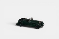 JENSEN: A 1:43 scale Lansdowne models 1937 Jensen dual cowl phaeton model, a white metal model finished in dark green paintwork, model number LDM 27, made in England - 3