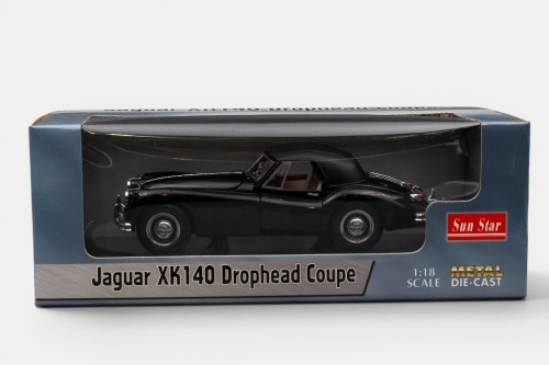 JAGUAR: A Sun Star 1:18 scale Jaguar XK140 drophead coupe model, model number 3203