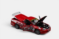 HOLDEN: A 1:18 scale Classic Carlectables model car, this is a Holden VU SS Commodore ute as raced during the 2002 V8 super ute championship series, the number 22 James Brock, team Brute strength liveried race car, limited edition 0847/1500 pieces produce - 6