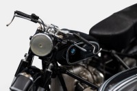 BMW R50: A 1:10 scale Franklin Mint model, this is of a 1957 BMW R50 motorcycle with a steib sidecar - 2