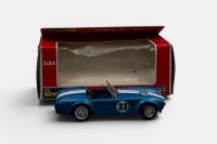 COBRA: A 1:24 scale Revell model, of a Cobra 427 racing car, the number 33 finished in blue with white stripes paintwork, model number 8623